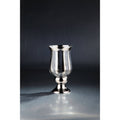 12x22 Metallic Silver Hurricane Glass Table Top Candle Holder