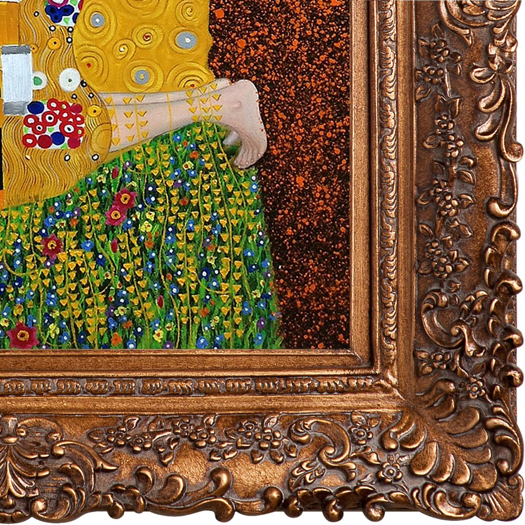 The Kiss Framed Hand Painted Oil on Canvas P303575