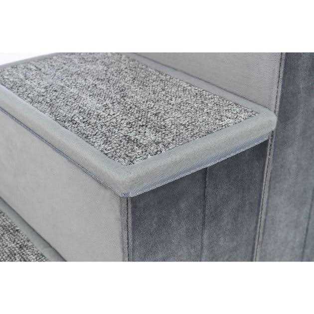 Foldable 3-Step Pet Stairs with Storage X248