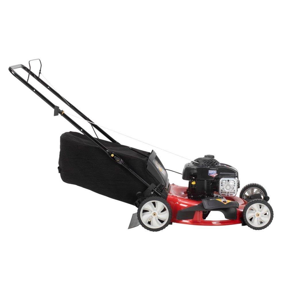 21x22 3-in-1 Gas Push Mower with Rear Bag, Mulching, Side-Discharge C253