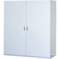 ClosetMaid 80 in. H x 48 in. W x 16 in. D White Melamine Jumbo Storage Cabinet 12357