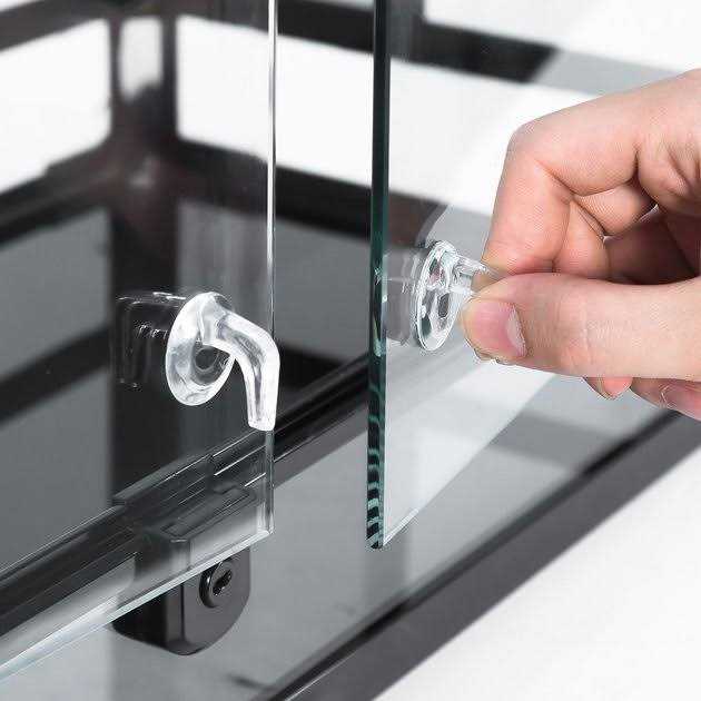 Tempered Glass Front Opening Terrarium with Double Hinge Door O423
