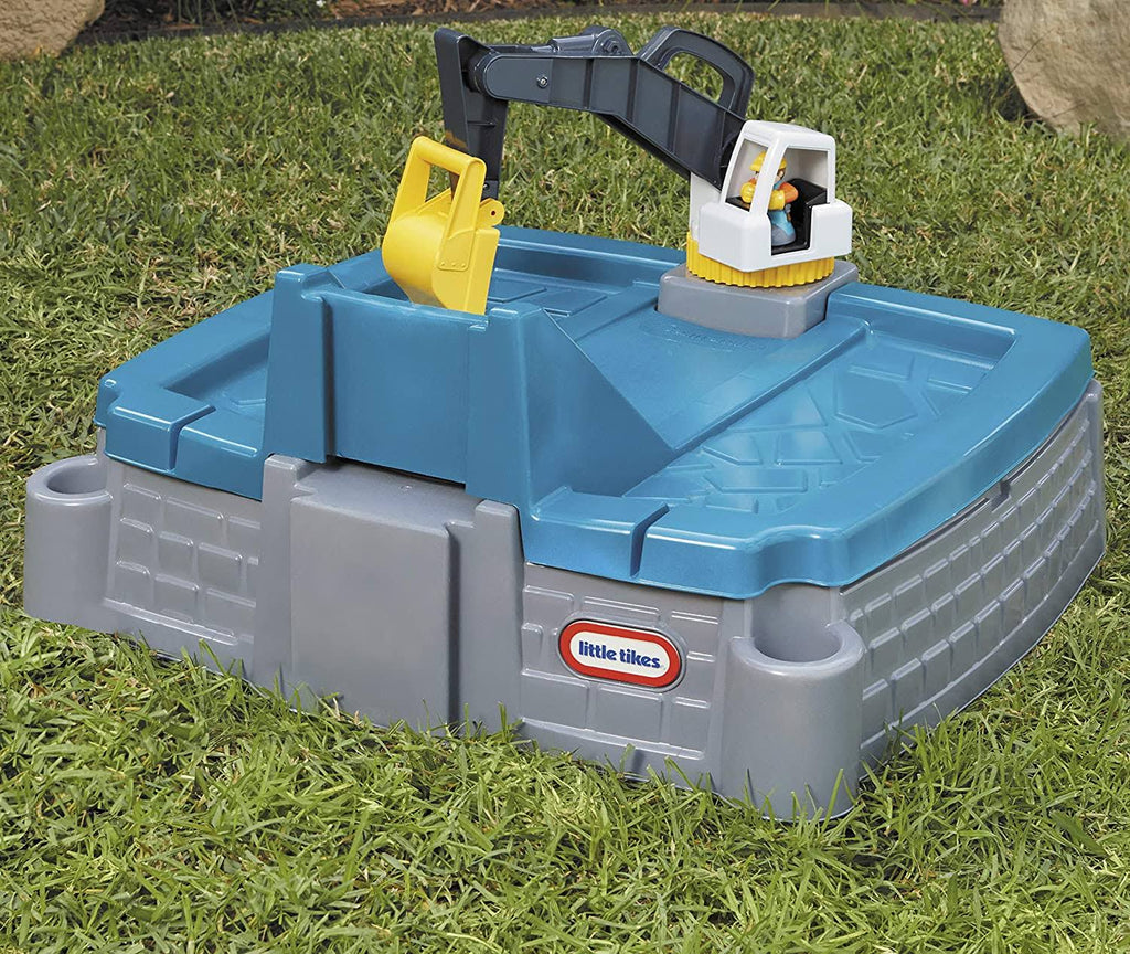 Excavator Sandbox for Kids with Lid and Play Sand Accessories R249064