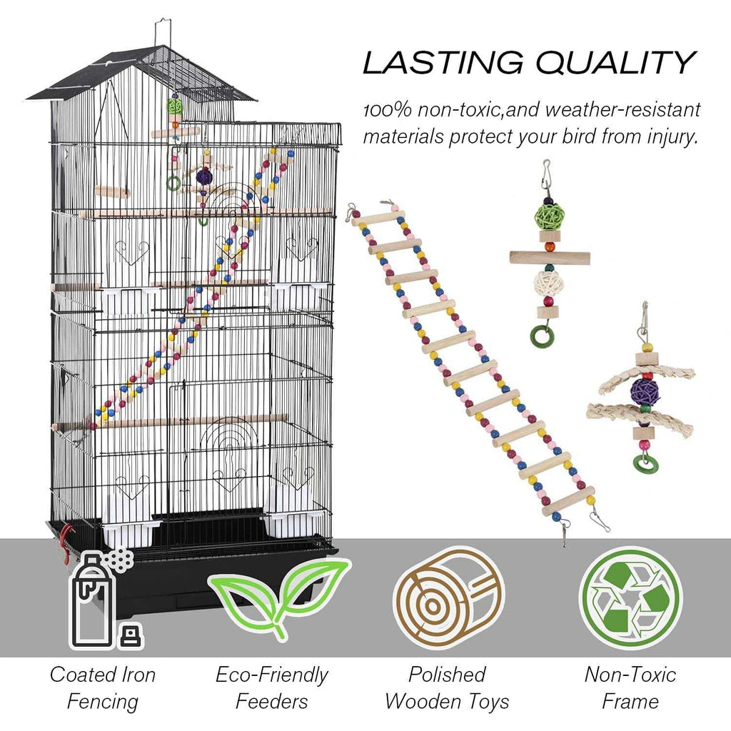 Bird cage 39 inch with stand for small parrots and finches E563356