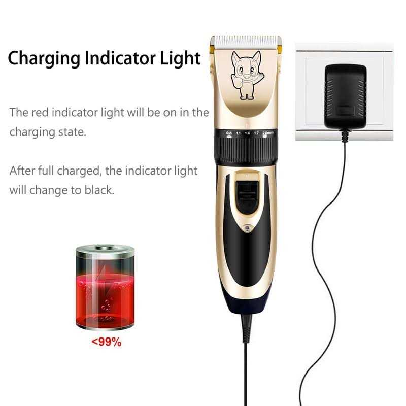 Dog Grooming Kit Clippers Low Noise Rechargeable Cordless G346739