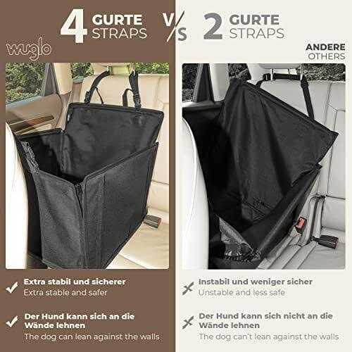 Dog Car Seat for Medium-Sized Dogs with 4 Fastening Straps C927676