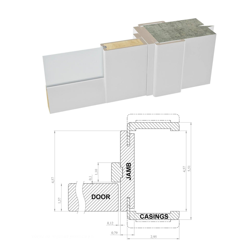 Sliding Closet Bypass Doors 48 x 80 with Hardware O586
