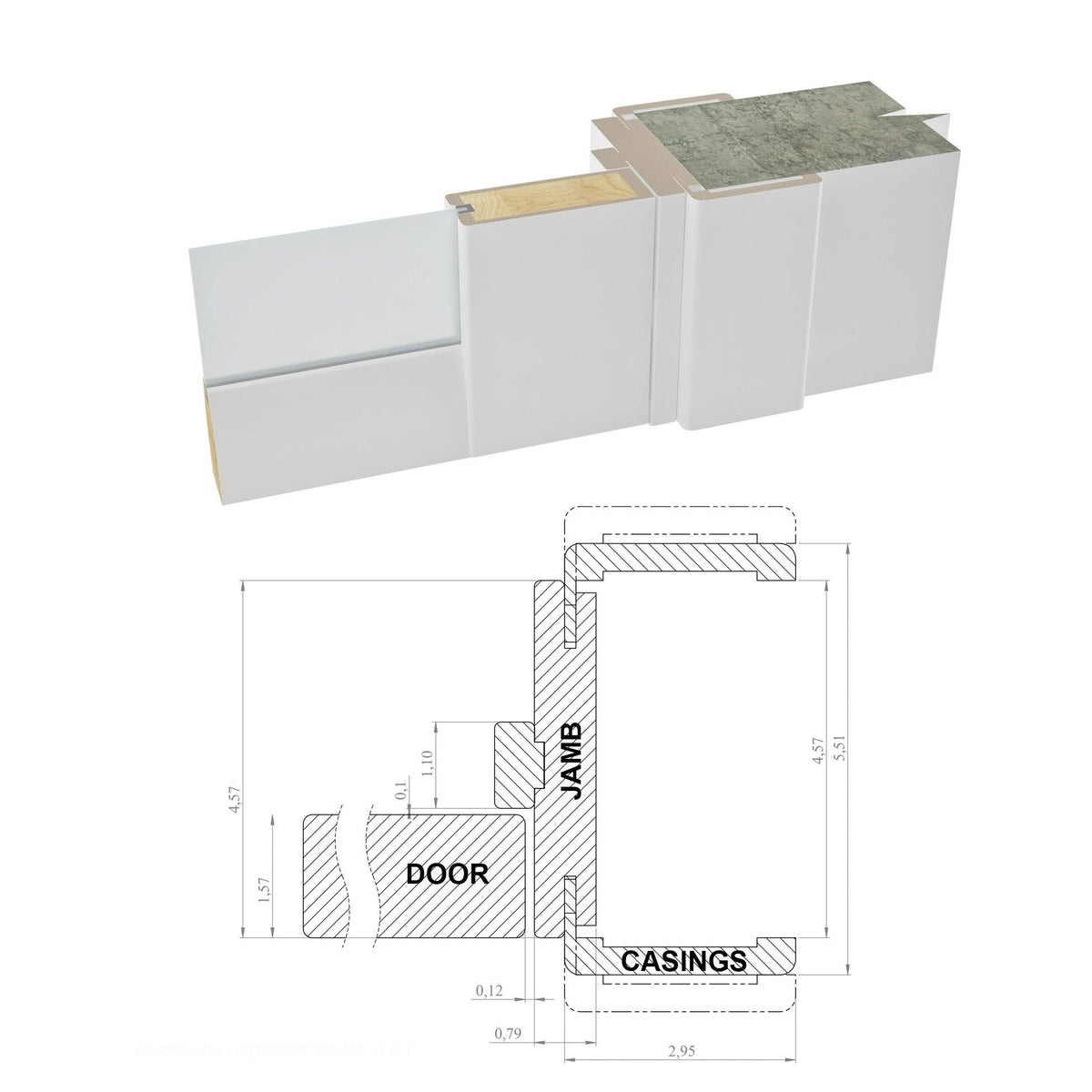 Sliding Closet Bypass Doors 48 x 80 with Hardware O586