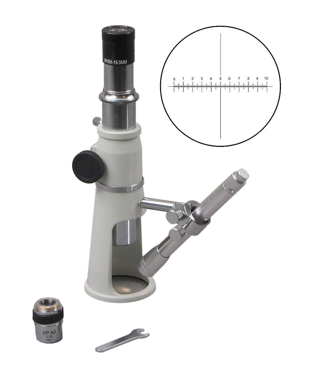 OMAX Shop Measuring Microscope 20X with Reticle Eyepiece