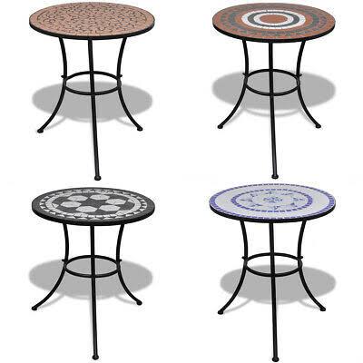 Mosaic Bistro Table Blue and White B9937