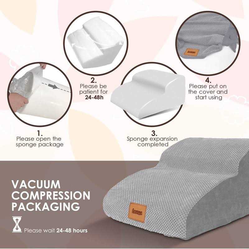 Extended Dog Stairs 2-Step with Waterproof Cover K6955
