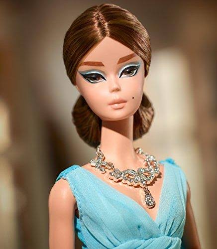 Blue Chiffon Ball Gown Doll B552