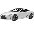 Lexus LC500 Metallic White with Dark Rose Interior and Carbon Top 1/18 Model Car by AUTOart 78872