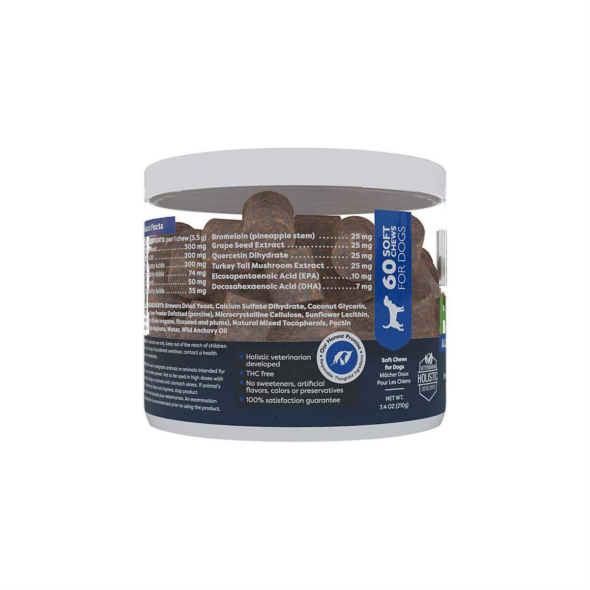 Allergy Skin & Coat Hemp Soft Chews for Pets U1128