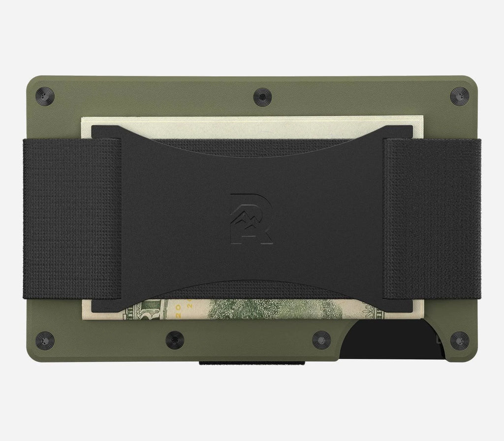 Aluminum Cash Strap Wallet - Matte Olive J912202