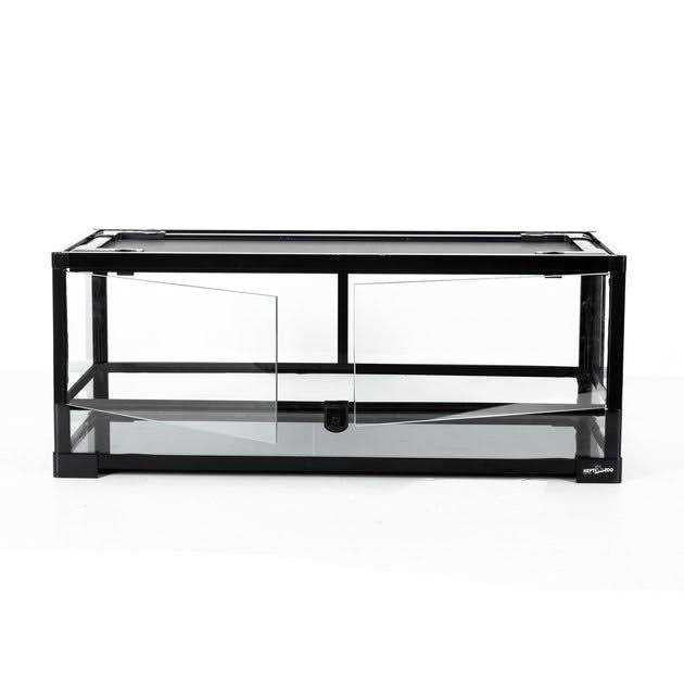 Tempered Glass Front Opening Terrarium with Double Hinge Door O423