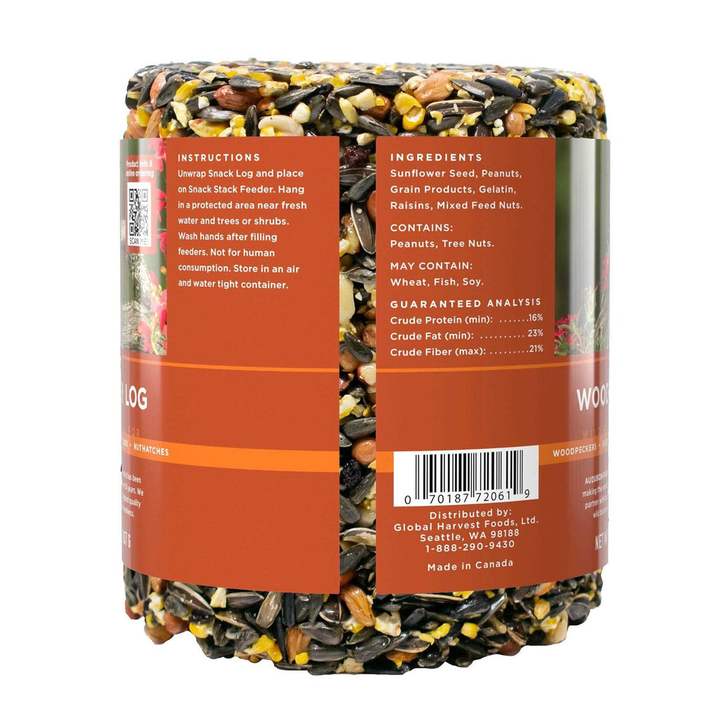 Woodpecker Snack Log Wild Bird Feed X273
