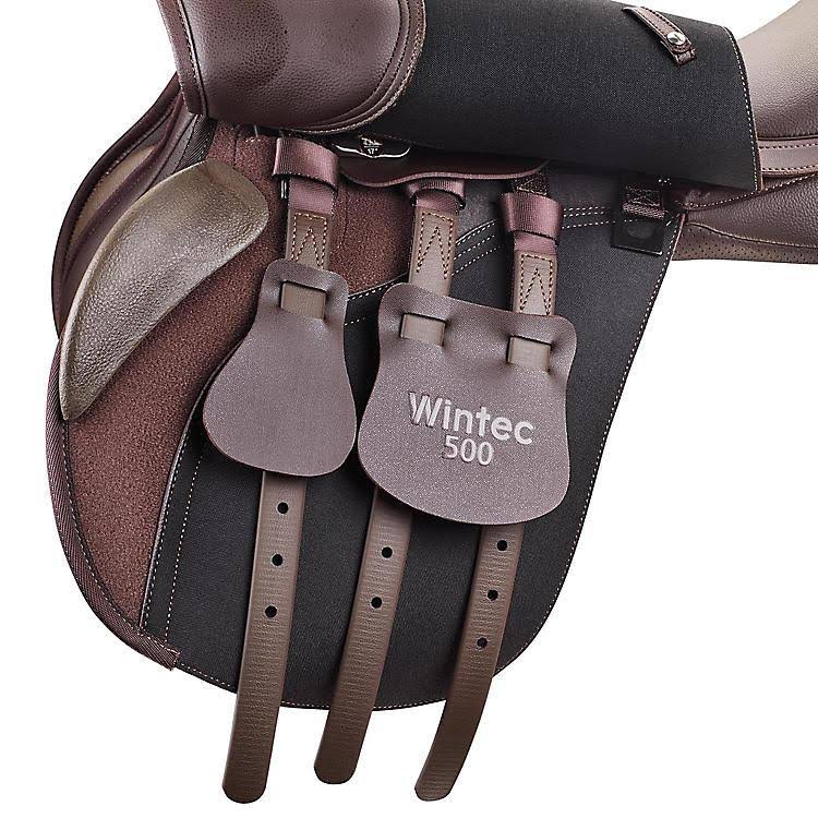 Flocked All Purpose Saddle 18 Brown N1573