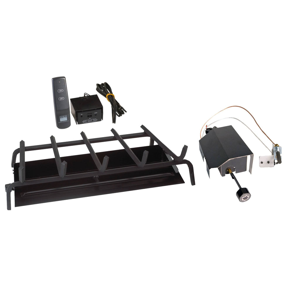 Vented Gas Fireplace Burner 36x22 Propane Standing Pilot O822