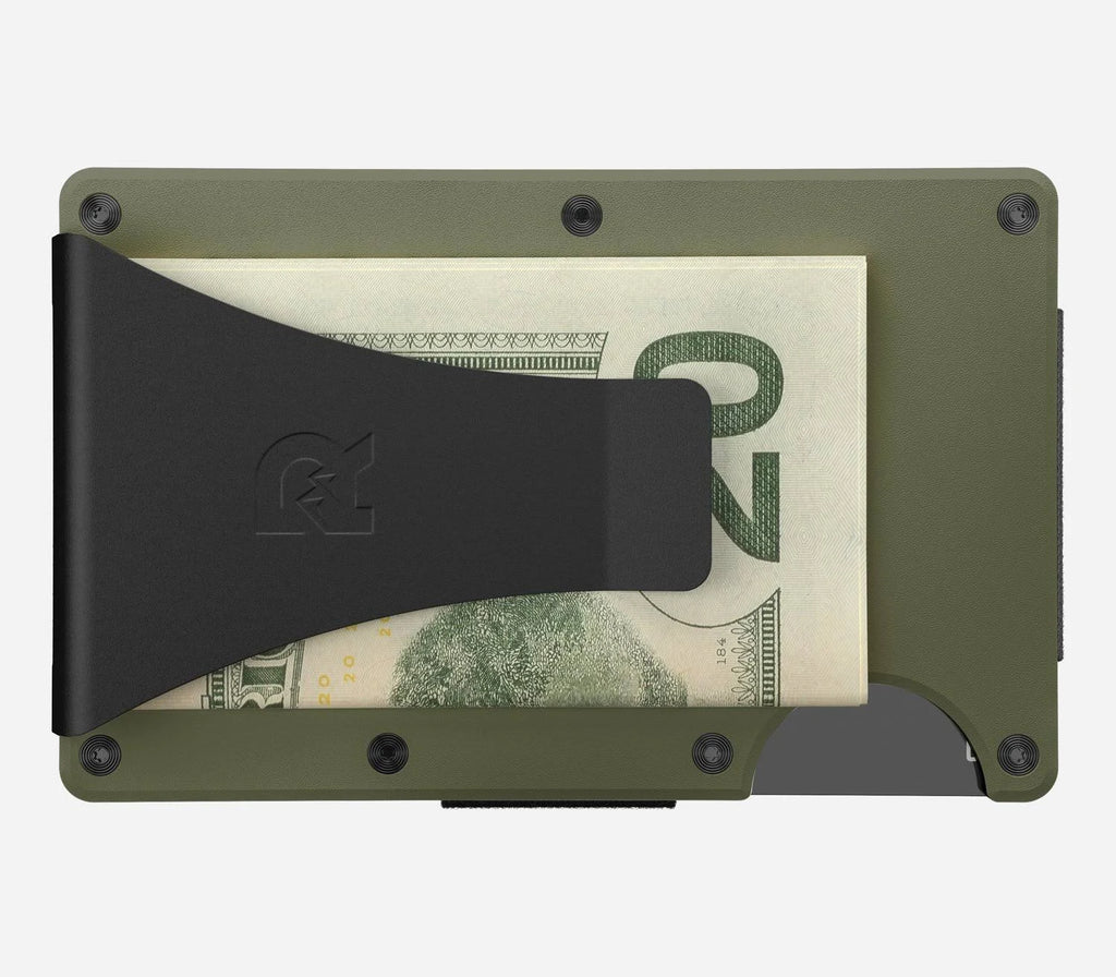 Aluminum Cash Strap Wallet - Matte Olive J912202