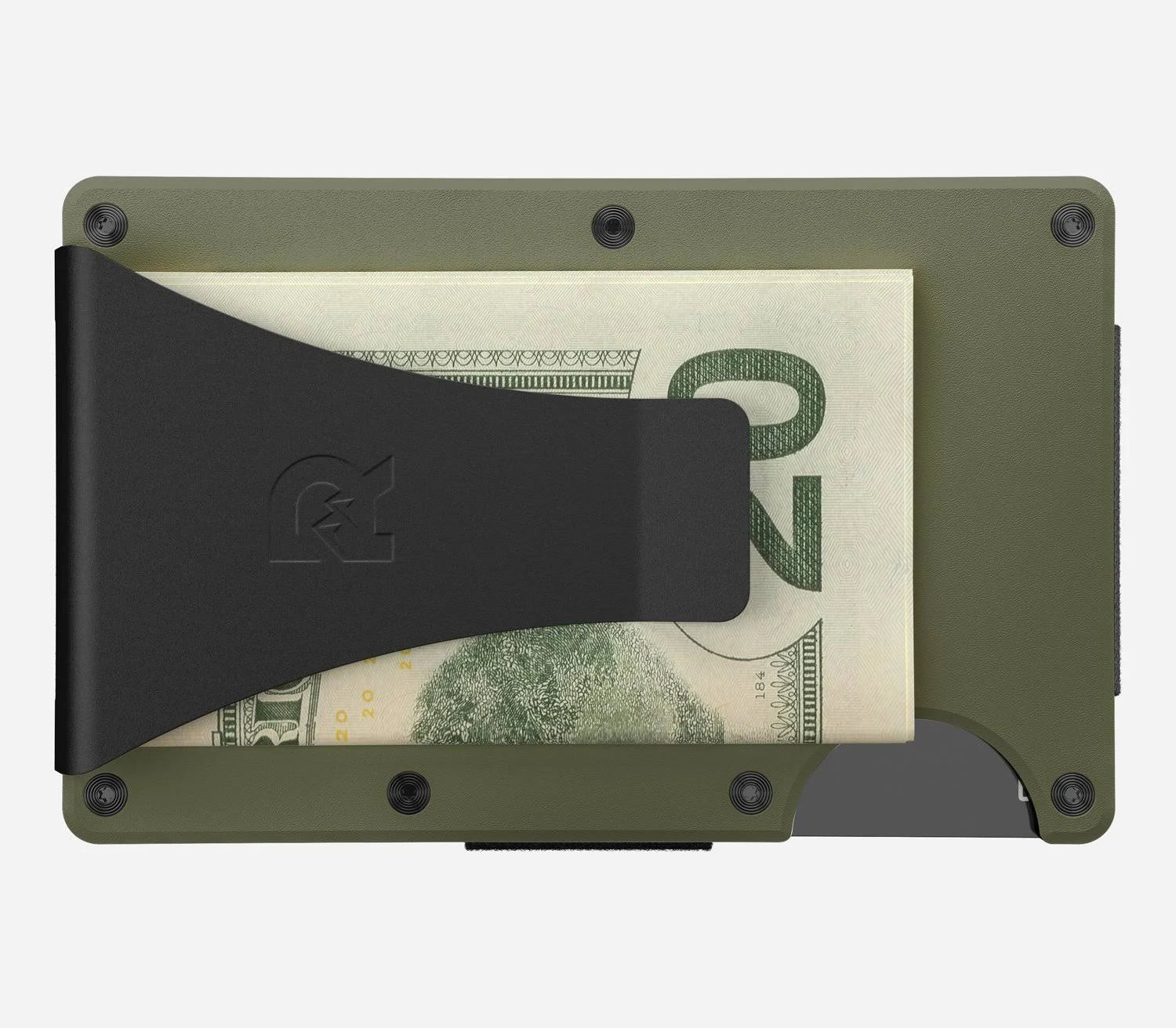 Aluminum Cash Strap Wallet - Matte Olive J912202