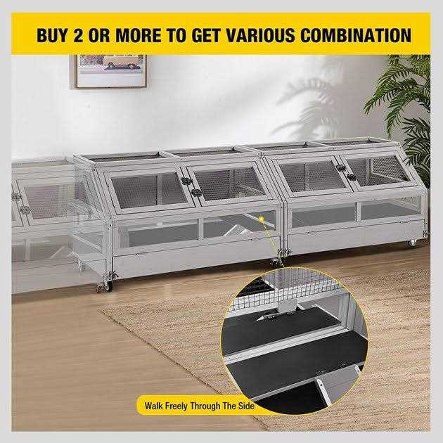 Large Wooden Guinea Pig Cage Habitat C681