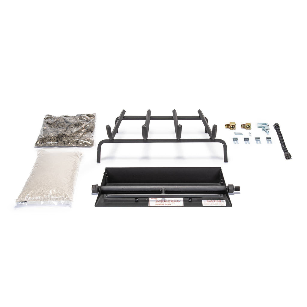 Vented Gas Fireplace Burner 36x22 Propane Standing Pilot O822