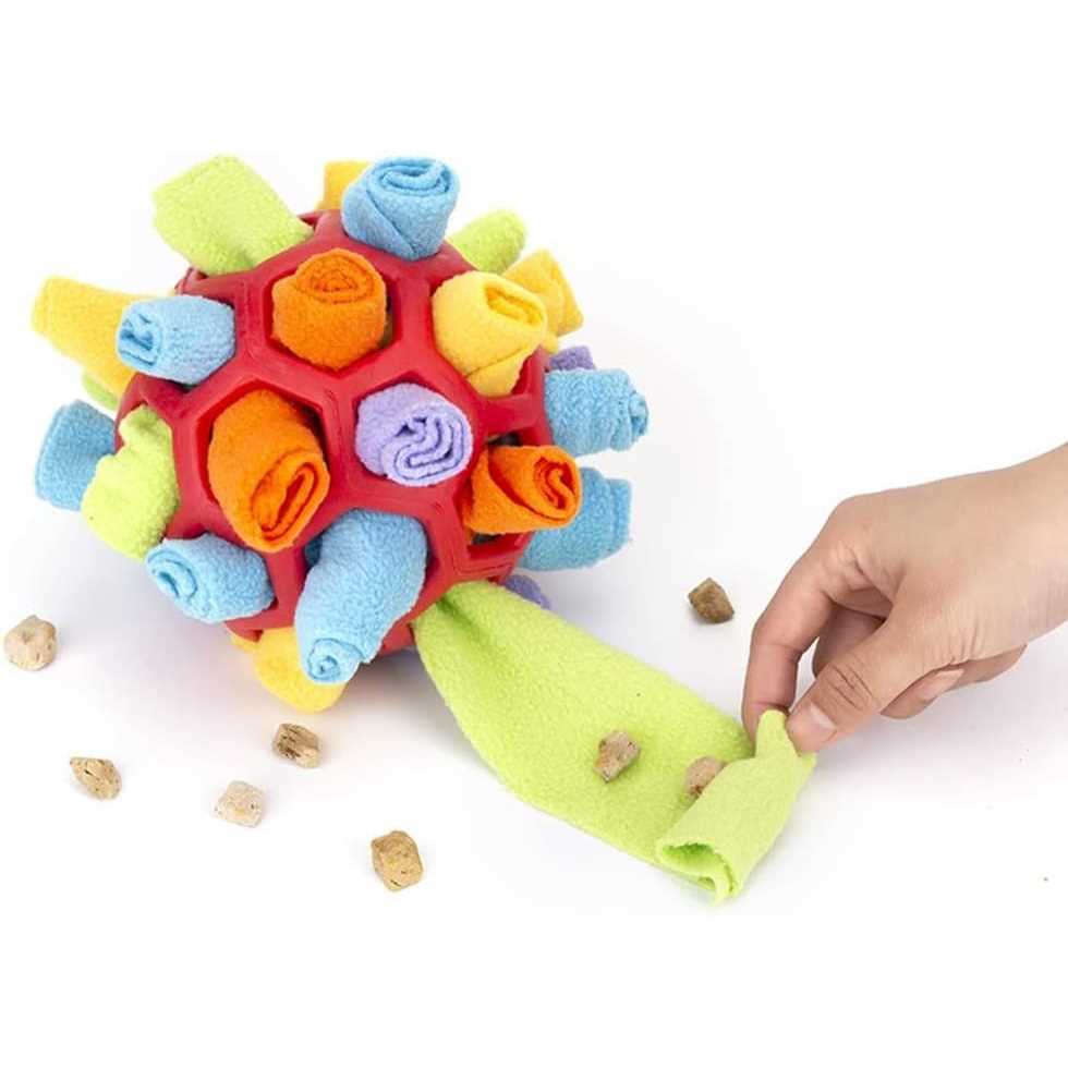 Interactive Dog Puzzle Toys Snuffle Ball Slow Feeder Training R9647