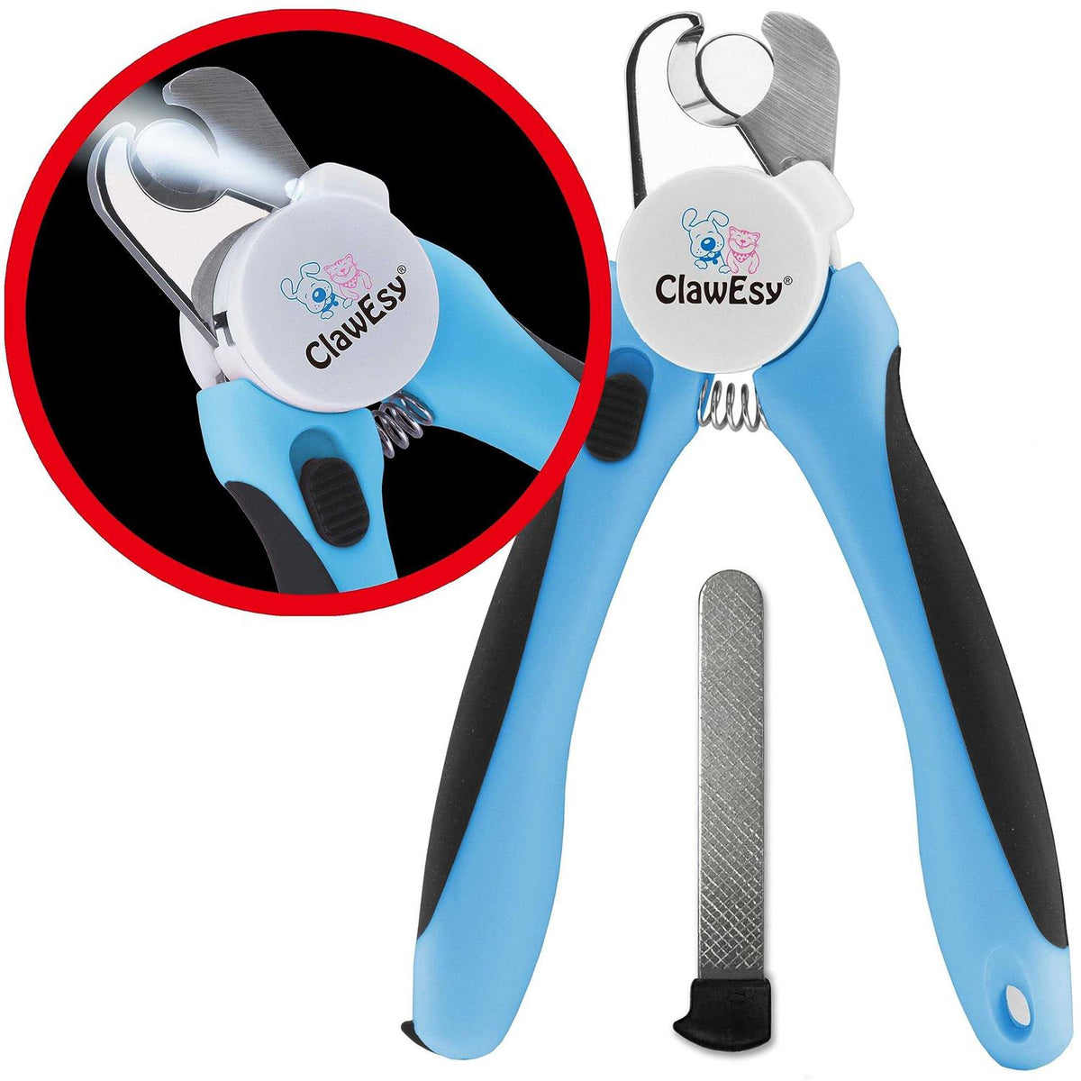 LED Dog Nail Clipper with Safety Guard O91808