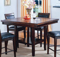 Crown Mark Fulton Counter Height Table with 20x22 Lazy Susan