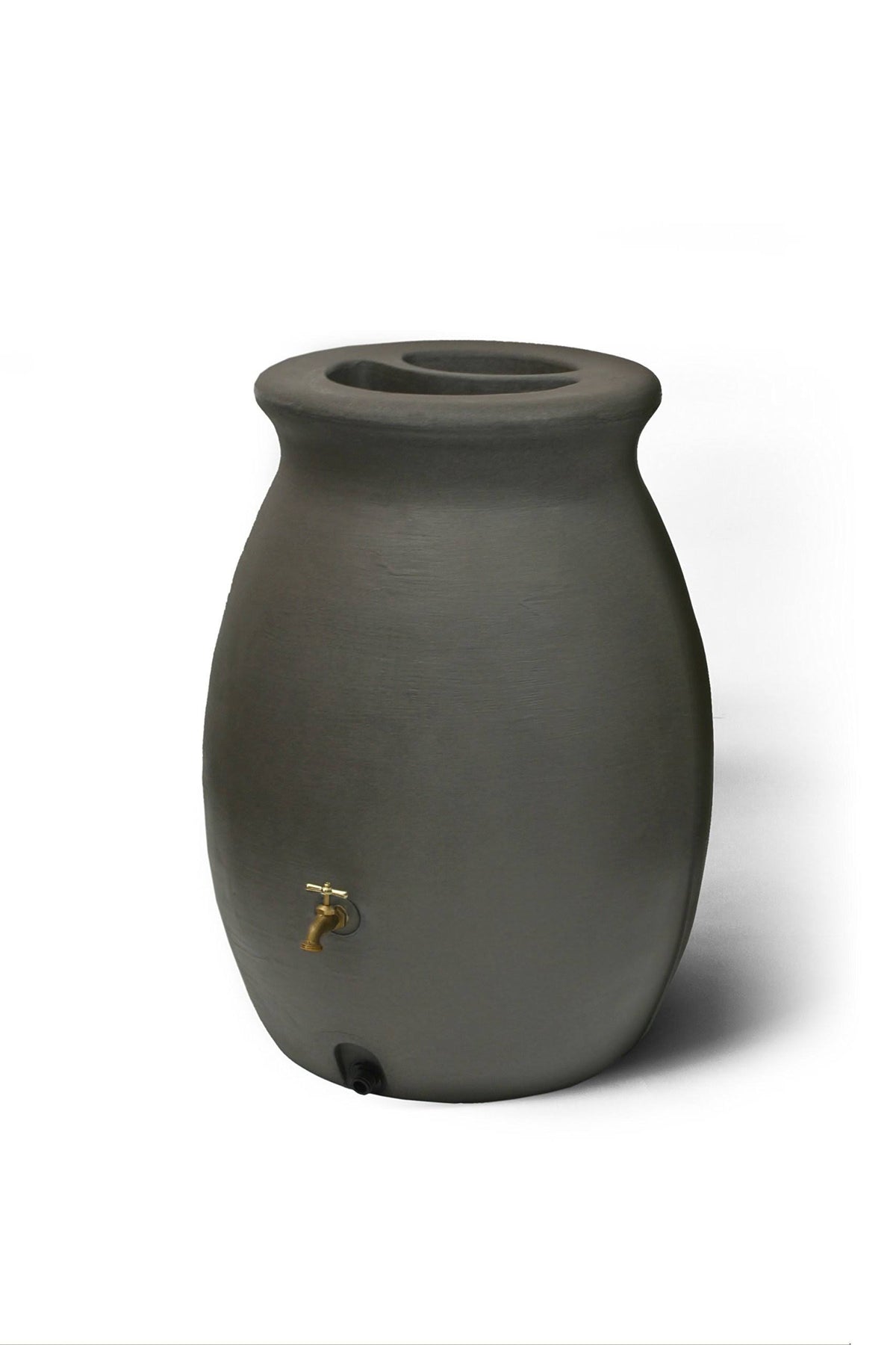 Algreen ALG81113 50 Gal Castilla Rain Barrel with Spigot - Dark Brown