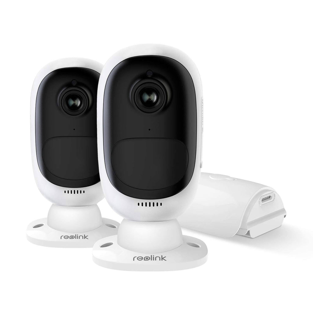 Reolink Argus 2 (2 Pack) Outdoor Wireless Home Security Camera System, Solar or